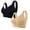 AV22_Black&Nude, variant on 2PC Daisy Bras for Women Front Closure Everyday Bras Button Down No Underwire Cotton Bralettes Black&Nude 44