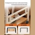thumbnail image 3 of HDOFM 31.5 Inch Small Computer Desk for Small Space, Rolling Office Desk with Monitor Stand, Student Study Writing Desk for Bedroom, 3 of 6