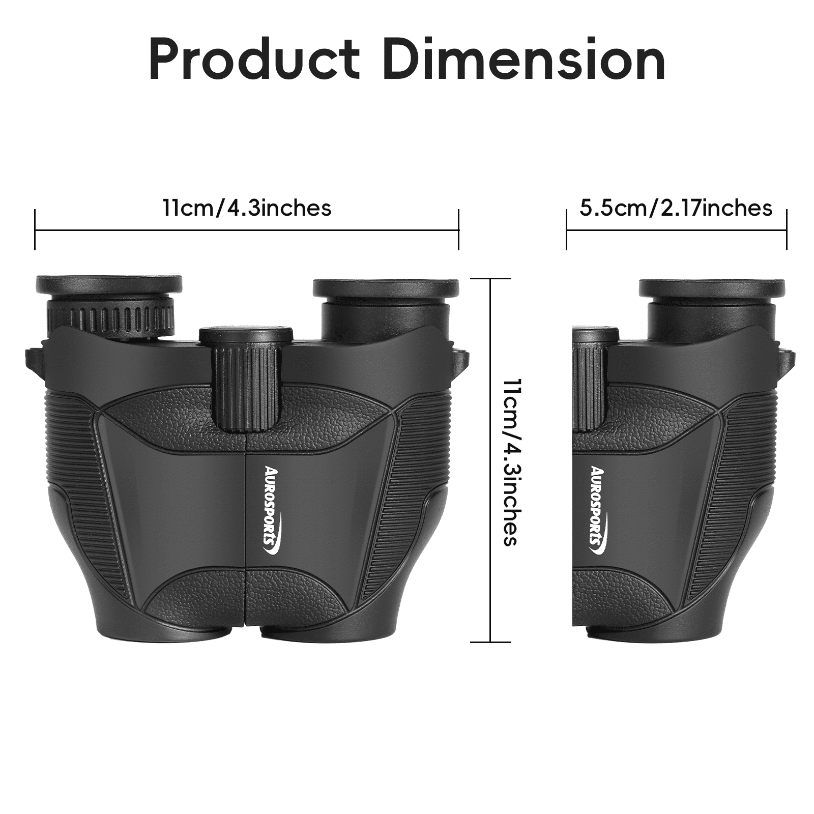 Aurosports 12x25 Compact Binoculars, High-Powered HD for Adults & Kids – Bird Watching, Hunting, Hiking, Camping, Concerts
