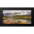 thumbnail image 2 of Robertson, Leda 24x13 Black Modern Framed Museum Art Print Titled - Mountain Mist II, 2 of 5