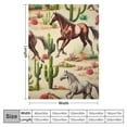 thumbnail image 4 of COMIO Horse Print Throw Blanket Horses and Cactus Blanket Horse Lover Gifts for Girls Kids Adults Farmhouse Country Horse Decor Super Warm Soft Cozy Plush Flannel Blanket for Sofa Couch, 4 of 6