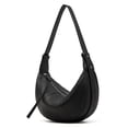 thumbnail image 2 of Genuine Leather Crescent Bag, Women's Grainy Hobo Underarm Shoulder Crossbody Purse, 2 of 7