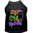 thumbnail image 3 of Halloween Pet Dog  Cat Shirt Screen Printed, "Too Cute To Spook - Girly Ghost", 3 of 11