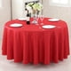 thumbnail image 5 of Mesa Redonda de Comedor Hotel Boda Manteles de Mesa 180cm Poliéster Beige Rojo Azul Negro Rosa Paño de Mesa Redonda de Restaurante Manteles de Mesa para Fiestas, 5 of 6