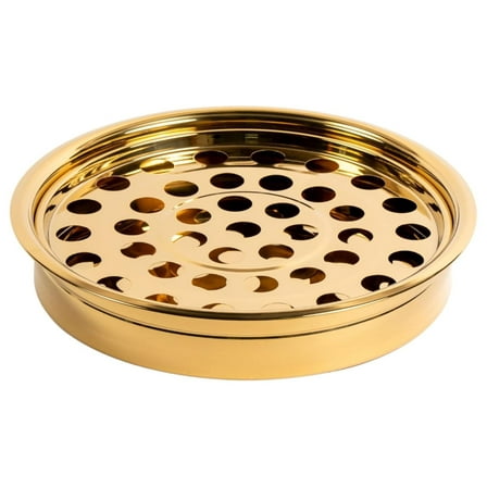 RemembranceWare Communion Tray & Disk, Brass, Holds 40 Cups
