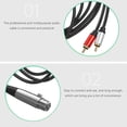 thumbnail image 4 of HIAKDOFT Audio Adapter Cable Black with Tone Quality Conversion 1Pack, 4 of 6