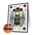 thumbnail image 1 of Cuadros Decorativos 5D bricolaje taladro completo forma redonda cráneo rhinestone diamante dibujo decoración del hogar Ehuebsd Nuevos Originales, 1 of 9