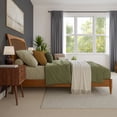 thumbnail image 3 of AFI Orleans Solid Wood Low Profile Sleigh Queen Platform Bed in Light Toffee, 3 of 13