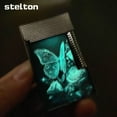 thumbnail image 4 of Kerosene lighter, Top Metal Pocket Lighter Daily Use, Sold Without Fuel.,SKU00946-蝴蝶绮梦银色, 4 of 11