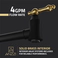 thumbnail image 2 of Marca 360-Degree 24" Wall Mounted Pot Filler with Dual Swivel in Matte Black and Brushed Gold, 2 of 7