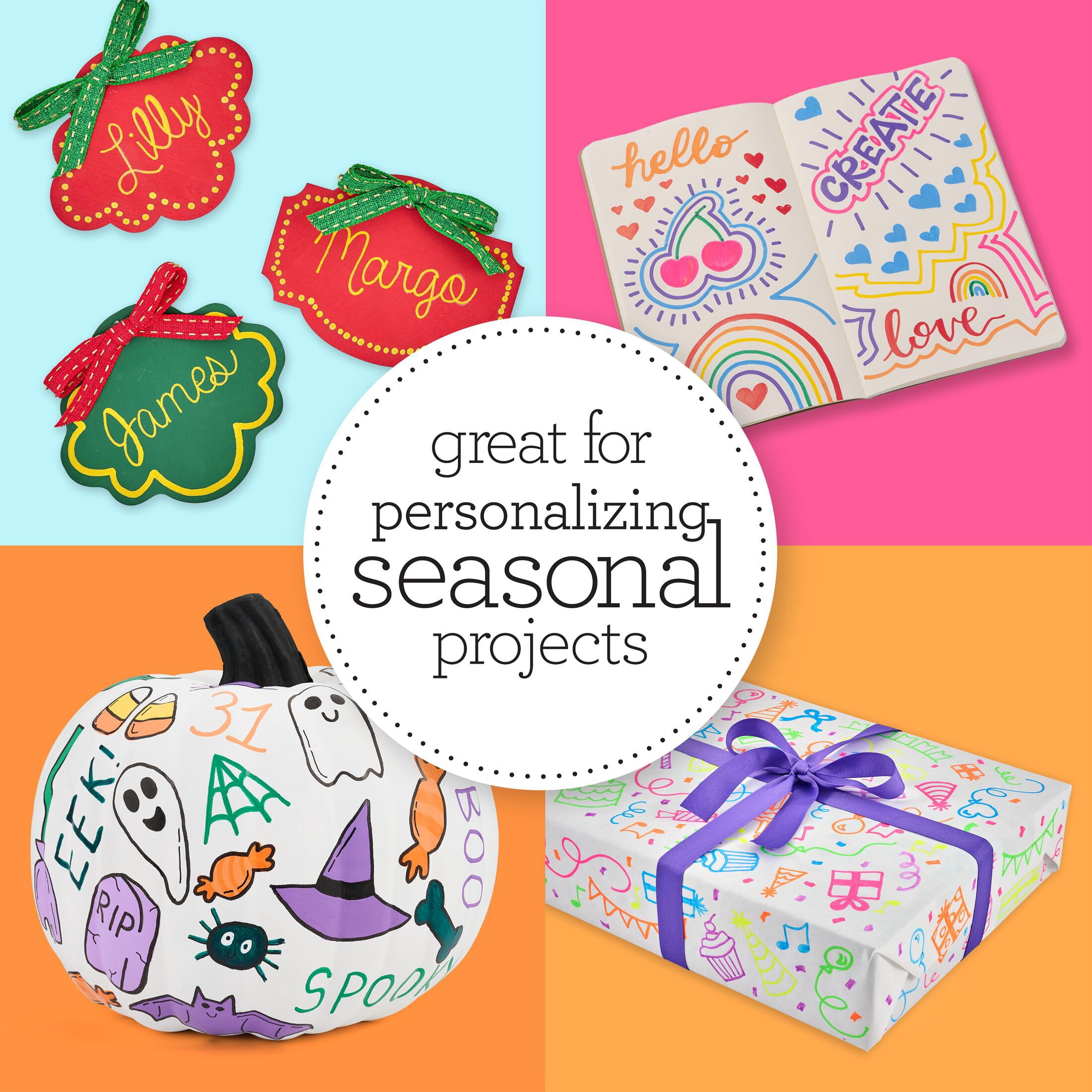 Apple Barrel Mega Multi-Surface Paint Pen Art Set, Set of 50, Multicolor
