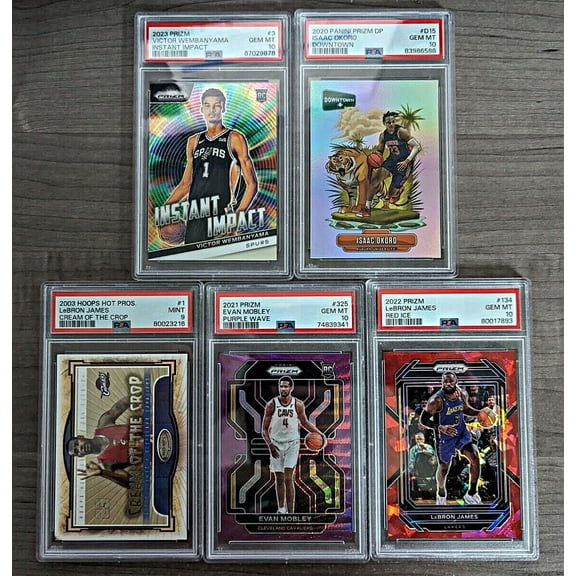 NBA Basketball Hot packs - 15 Cards - 8 Rookies - Look for Autographs - Graded Cards