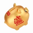 thumbnail image 4 of Alcancía de plástico dorada con forma de cerdo, juguete de cerdo, monedas, dinero en efectivo, caja de ahorro coleccionable, regalo para niños, 4 of 14