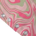 thumbnail image 5 of Pink Abstract Shower Curtain Green Wavy Swirl Marble Liquid Background Fabric Shower Curtains Decor Retro Boho Bath Curtain Bathroom Accessories 72x72 Inches, 5 of 6