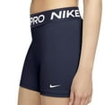thumbnail image 2 of Nike Women's Pro 365 5" Shorts, CZ9831-451 Navy/White, X-Large, 2 of 3