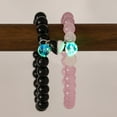 thumbnail image 1 of SharkTRUE Glowing Glass Couple Bracelets: Romantic, Adjustable & Safe Gift, 1 of 8