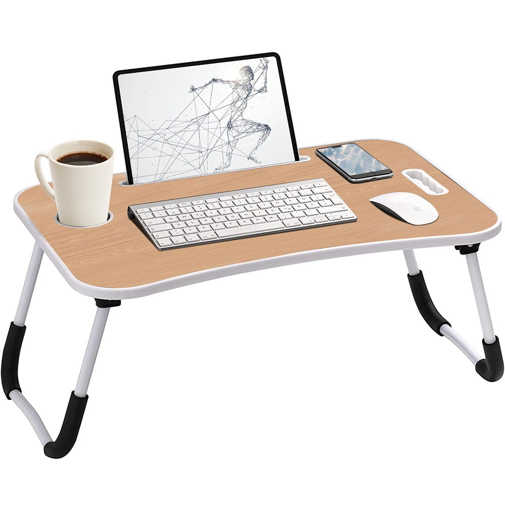 SEGMART Collapsible Folding Lap Desk, Foldable Laptop Bed Tray Table