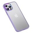 thumbnail image 1 of Allytech Compatible with iPhone 12 Pro Max 6.7"(2020) Case, Colorful Camera Frame Soft TPU Rubber and Hard PC Shockproof Anti-Scratch Slim Case for iPhone 12 Pro Max 2020 Release, Purple, 1 of 4