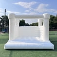 thumbnail image 5 of Connsann 13ft White Bounce House White Jumper Castle with Air Blower  for  Wedding Kids Birthday Party (13x13x10ft White), 5 of 5