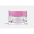thumbnail image 2 of 5G/5ML High Quality Leak-Proof Plastic Clear Cosmetic Sample Jars with Pink Lids, 2 of 6