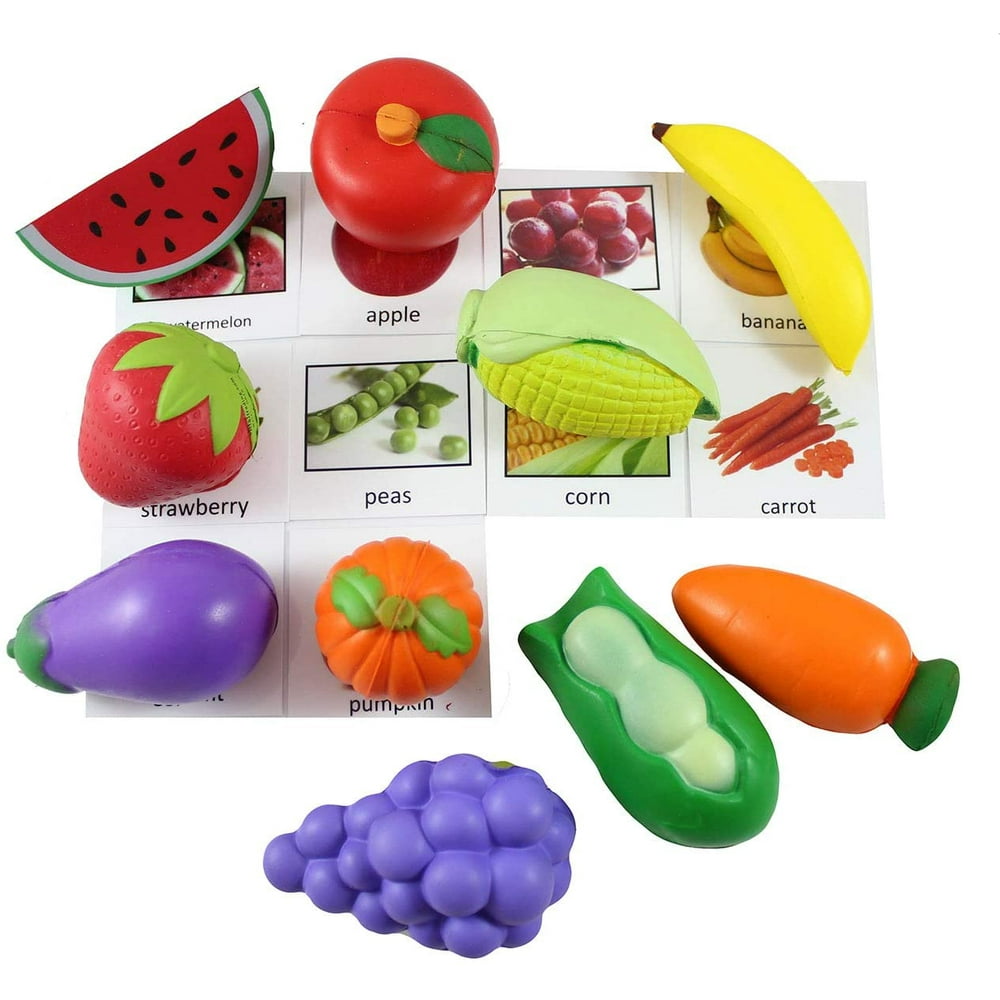 Fruits & Vegetable Match Healthy Food with Matching Cards 2 Part