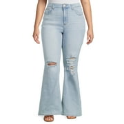 Celebrity Pink Juniors Plus Size Flare Jeans