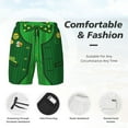 thumbnail image 3 of Balery St Patrick's day Bañador para hombre, shorts de playa de secado rápido con entrepierna y forro de compresión-XX-Large, 3 of 6