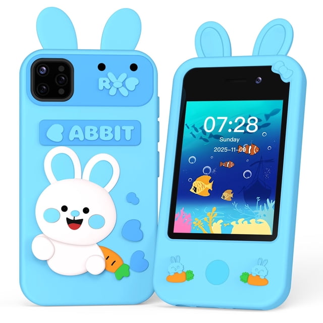 Teléfono inteligente para niños Vivid Glass con pantalla táctil de 2.8" y doble cámara