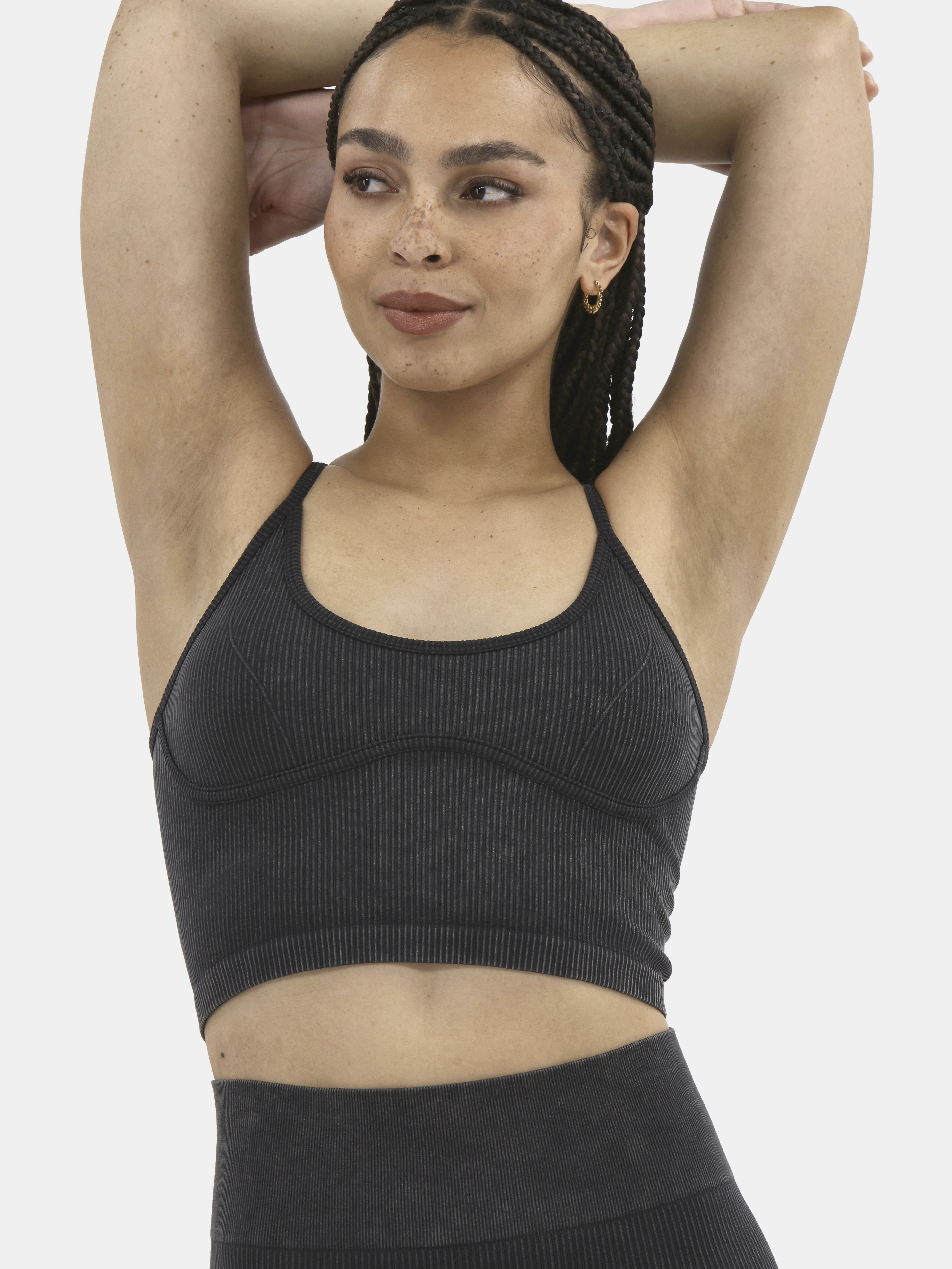 No Boundaries Active Corset Seamless Sports Bra and Leggings Set, 2-Piece, Women's