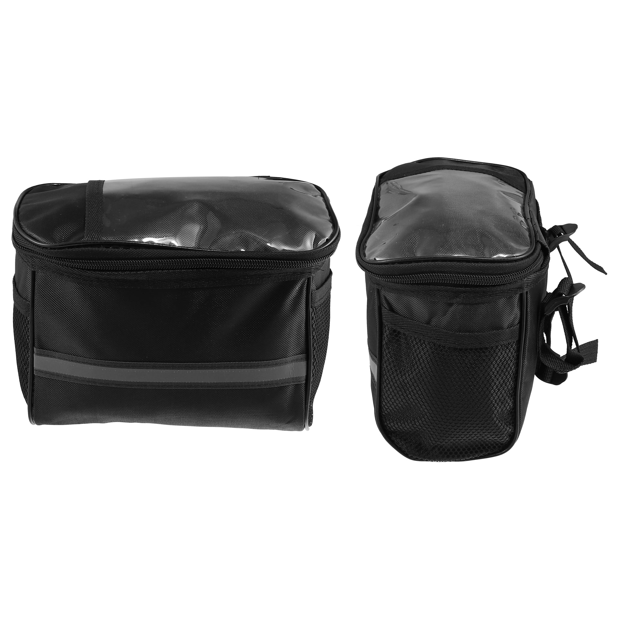 Unique Bargains 5L Capacity Bike Handlebar Bag with 7 Inch Touch Screen Holder Black