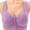 Purple, variant on Lixiuxyad Women's Soft Lace Front Closure Bralette Comfortable Wireless Bra Supportive Seamless Underwear For Everyday Wear,Bras for Women Green 36