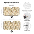 thumbnail image 3 of Disketp Windshield Sun Shade, Car Sun Shade For Front Window Hippie Bee Honeycomb Sunshades Sun Visor Protector Blocks Uv Rays Foldable, 3 of 9