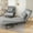 Grey, variant on Yoneston Folding Convertible Chair Bed with Pillow , 3 in 1 Sleeper Sofa Bed with 5-Position Adjustable Backrest Single Lounge Chair for Bedroom Office, White
