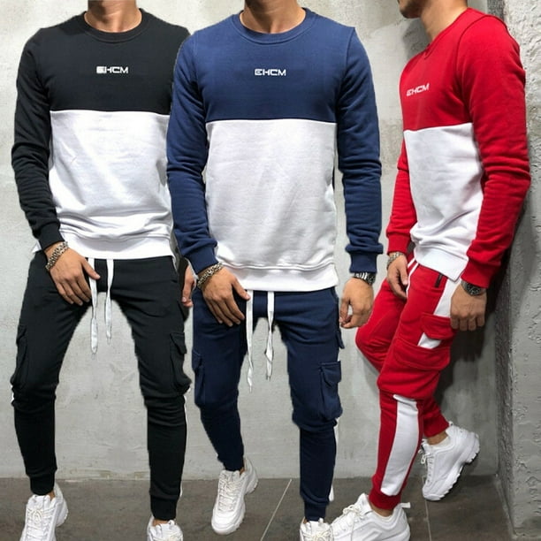 mens matching sweatshirt and sweatpants