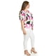 thumbnail image 2 of Blusa estampada de manga corta Roman Fashion, Tallas Extras, 5118 (abstracto rosa) rosa 38, 2 of 6