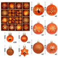 thumbnail image 3 of 44 piezas de adornos navideños de bolas irregulares pintadas de 3 a 6 cm, bolas de plástico galvanizado para decoración de árbol de Navidad, 3 of 5