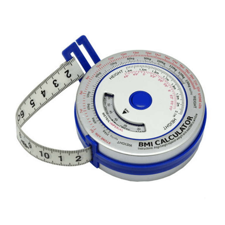 1pc Body Mass Index Retractable Tape 150 CM Measure Calculator