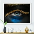 thumbnail image 3 of Designart 'Girl Eyes With Gold Chain and Blue Pigment' Modern Framed Art Print, 3 of 4