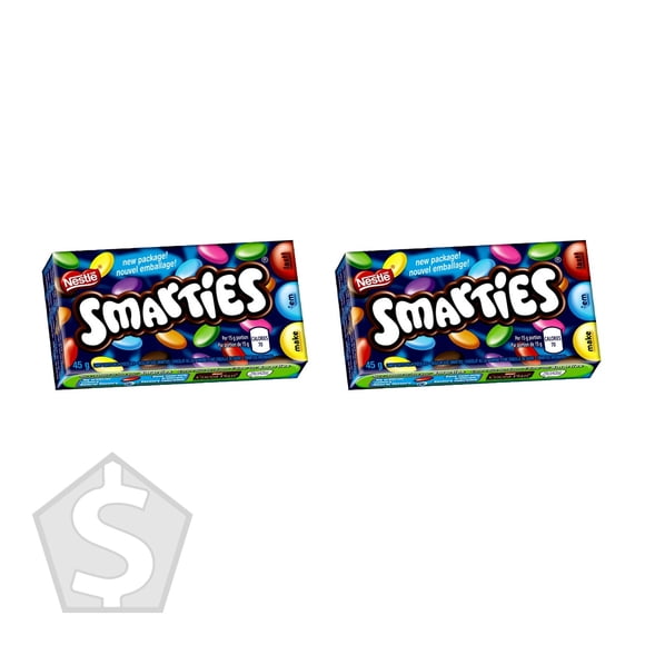 Smarties Original Chocolate Candy, 24 × 45 g - Pack of 2
