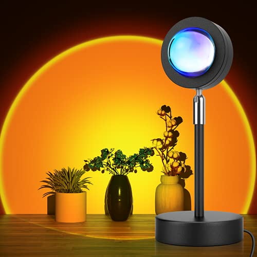 Sunset Lamp, LED Night Light Projector, 180 Degree Sunset Light with
