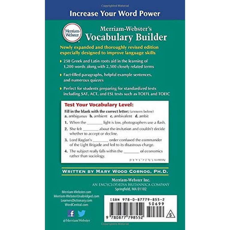 Merriam-Webster's Everyday Language Reference Set, Dictionary