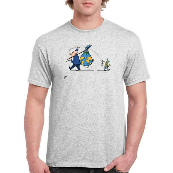 Economy On The Run T-Shirt Men -Morad Kotkot  Designs, Male Medium