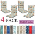 thumbnail image 2 of 4 PCS High Back Patio Chair Cushion Home Fashions Indoor Soft Chair Cushion Dining Chair Cushions, 2 of 6