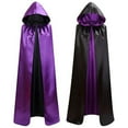 thumbnail image 1 of Cape d'Halloween Réversible Décorative à Capuche, Cape de Fête, Costume, Cape pour Adultes, 1 of 10