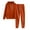 L-Brick Red2087, variant on CAIVO Women Solid Color Hooded Sweatshirt Pants Outfits Sets Tracksuits Long Sleeve Sweatsuit Sports Suits Fashionable Streetwear