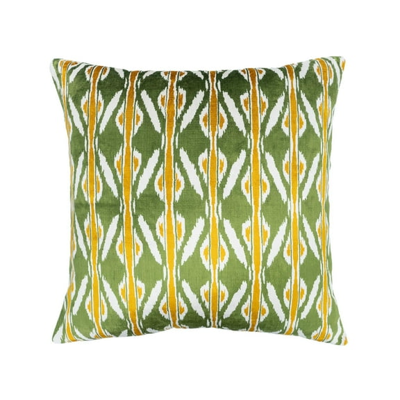 Amazon Silk Velvet Ikat Pillow, 20" X 20"