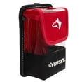 thumbnail image 3 of 5 In. Belt, Clip, Or Hanging Water Resistant  Storage Bag Pouch With Clear Protective Flap In Red And Black, 3 of 8