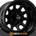 thumbnail image 4 of 15x10 Black Rock Steel Type D Window Matte Black Wheel 5x5.5 (-38mm), 4 of 5