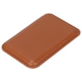 thumbnail image 3 of Cartera magnética de piel sintética con capacidad para dos tarjetas, tarjetero para la mayoría de teléfonos inteligentes, color marrón, 3 of 14