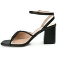 thumbnail image 3 of Journee Womens Shillo Open Square Toe Block Heel Dress Sandals, 3 of 9